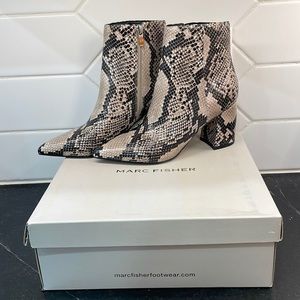 Marc Fisher Snakeskin Boots NWT